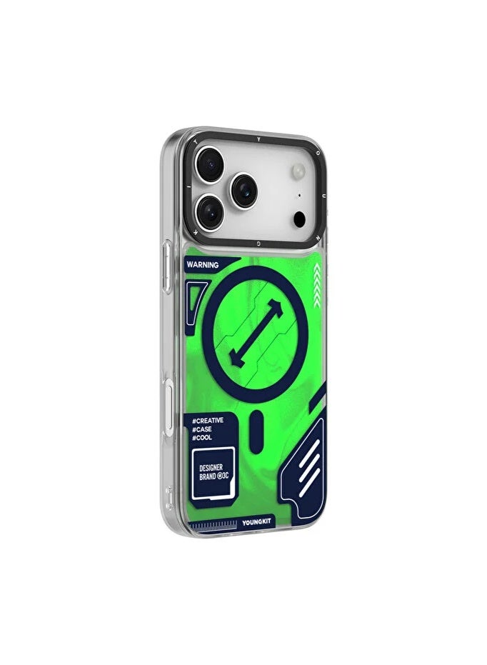 YOUNG KIT Youngkit LS Galaxy Fantasy Series Magnetic Attachment For iPhone 17 Pro Max - Explore Green - Image 2
